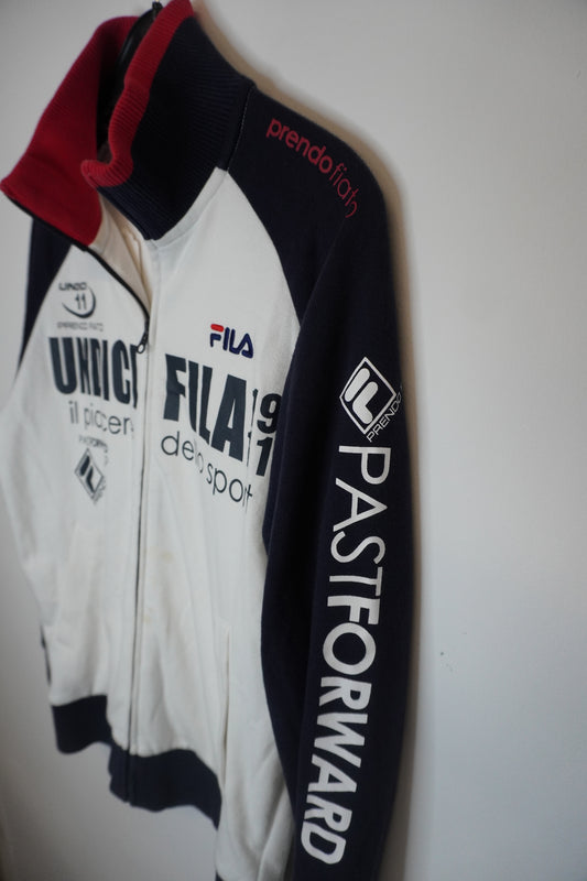 Sweat zippé Fila vintage - by PRMEC - Taille : S