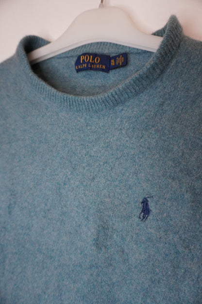 Pull Ralph Lauren bleu clair - by PRMEC - Taille indiquée : XL - Taille réelle estimée : XS / S