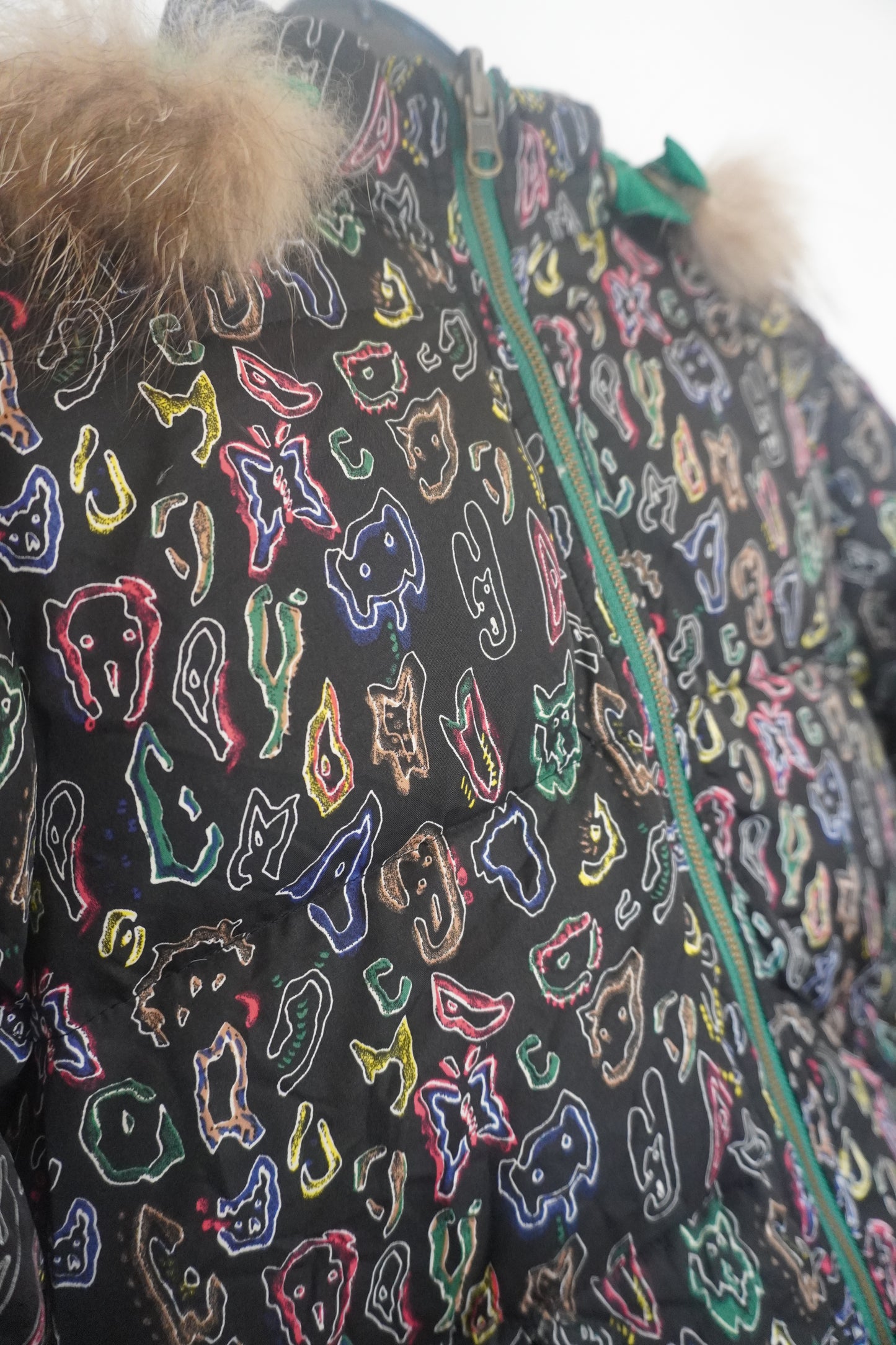 Doudoune Multicolore à Capuche - by SASSCARELLA - Taille : XS