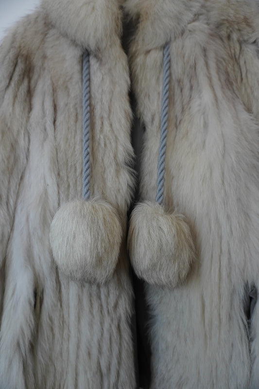 Manteau fourrure blanc – Taille – M