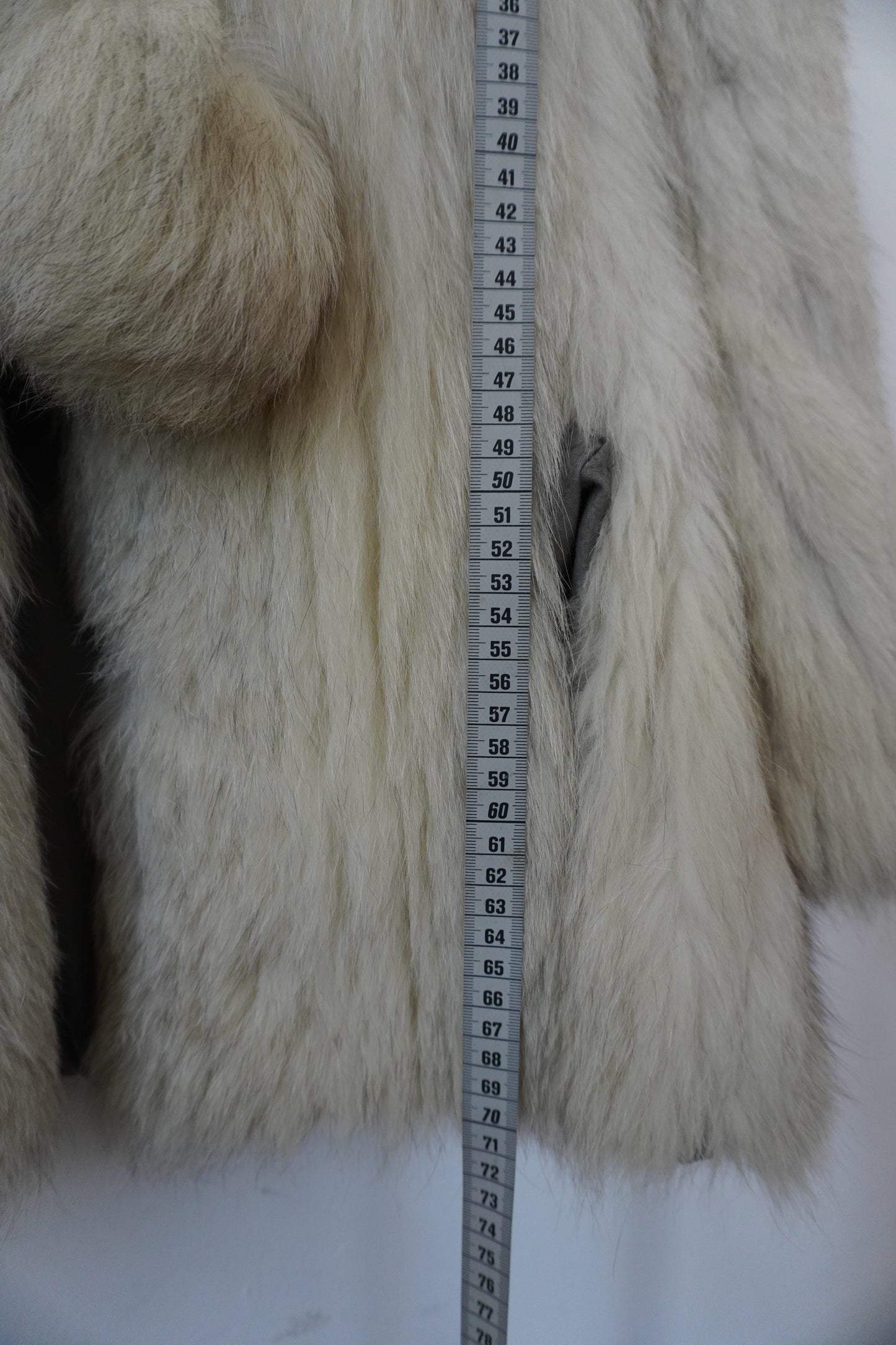 Manteau fourrure blanc – Taille – M