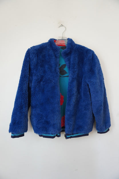 Manteau fourrure bleu – Taille – S