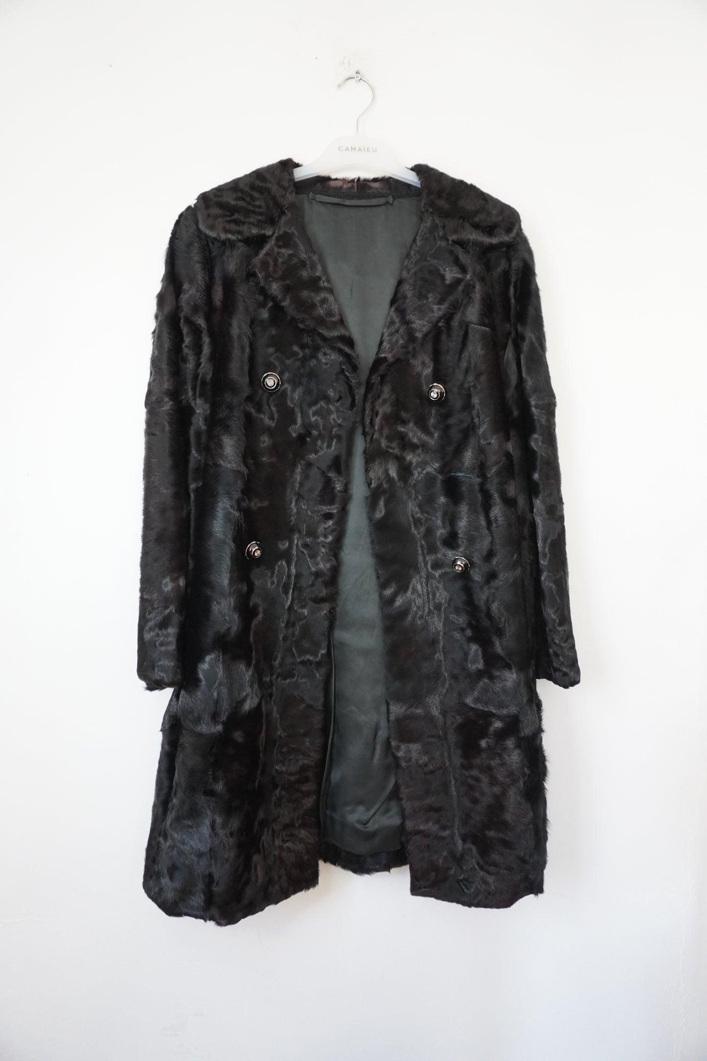 Manteau fourrure noir – Taille – M