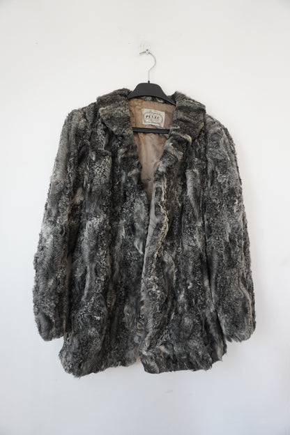 Manteau fourrure gris foncé Pelze – Taille – L