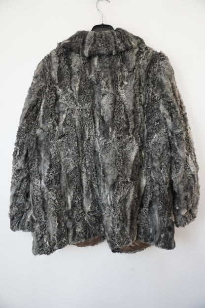 Manteau fourrure gris foncé Pelze – Taille – L