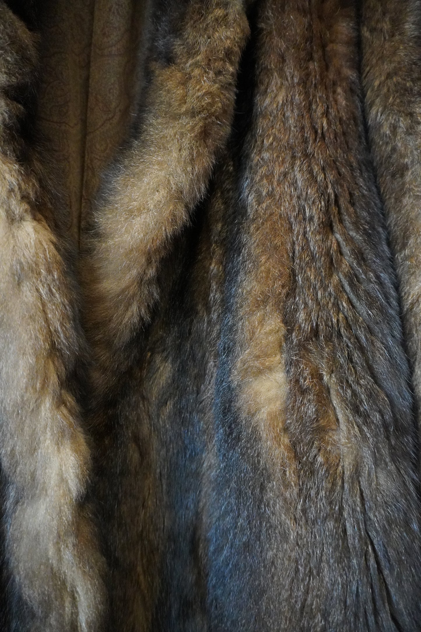 Manteau fourrure marron – Taille – L