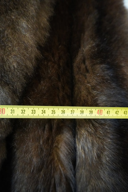 Manteau fourrure marron – Taille – L