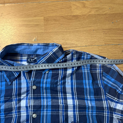 Chemise à carreaux bleu - Chaps - Taille XL