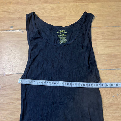 Robe midi débardeur noire - Ralph Lauren - Taille M