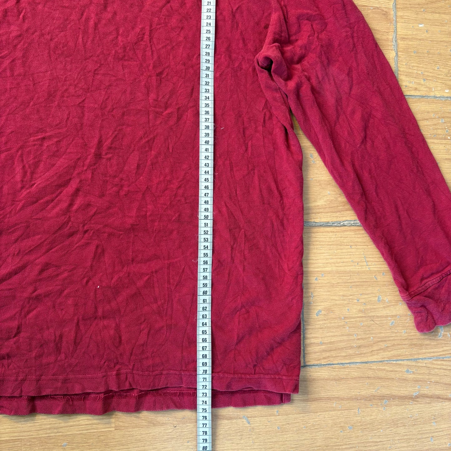 Polo manches longues rouge - Tommy Hilfiger - Taille XXL