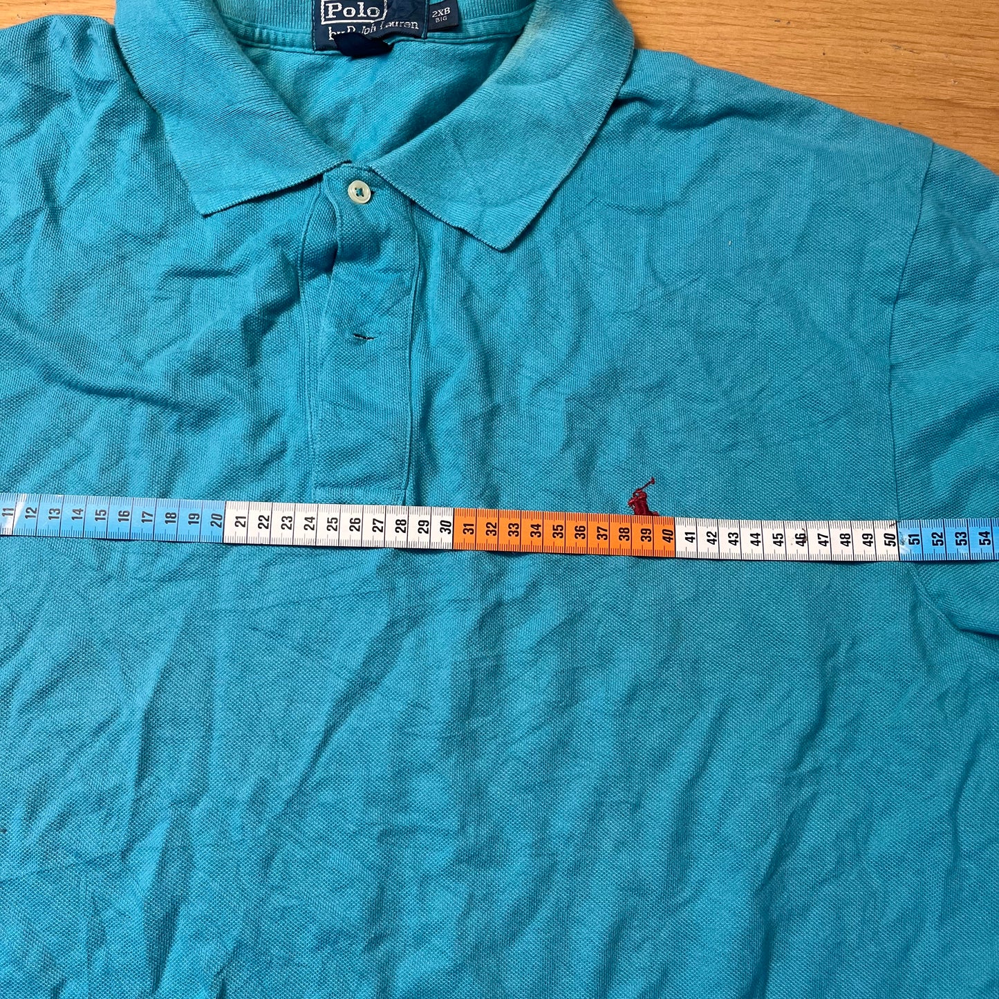 Polo bleu aqua Ralph Lauren – Taille – XXL