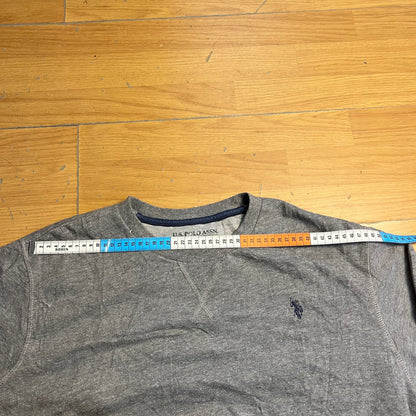 Sweat gris US Polo Assn sans capuche – Taille XL