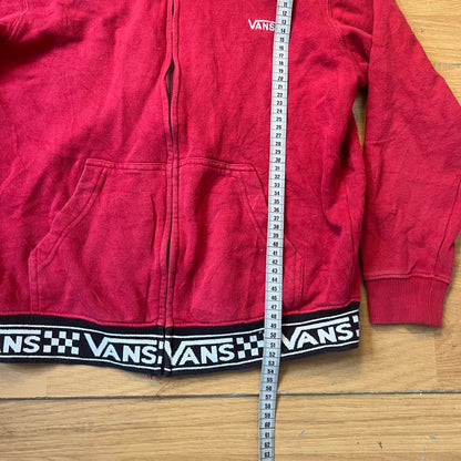 Sweat à capuche zippé rouge - Vans - Taille M