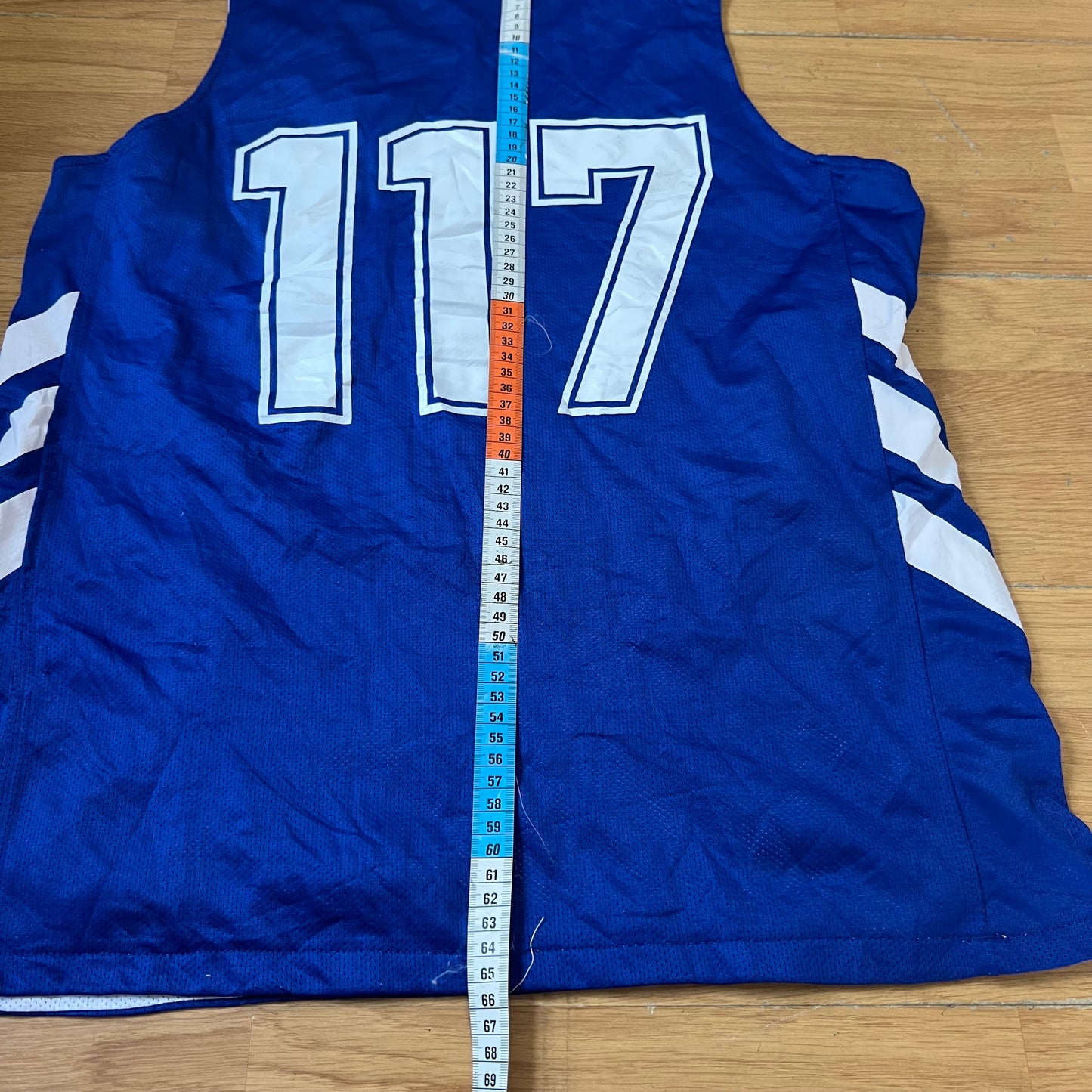 T-shirt basketball bleu et blanc - Pisces - Taille M