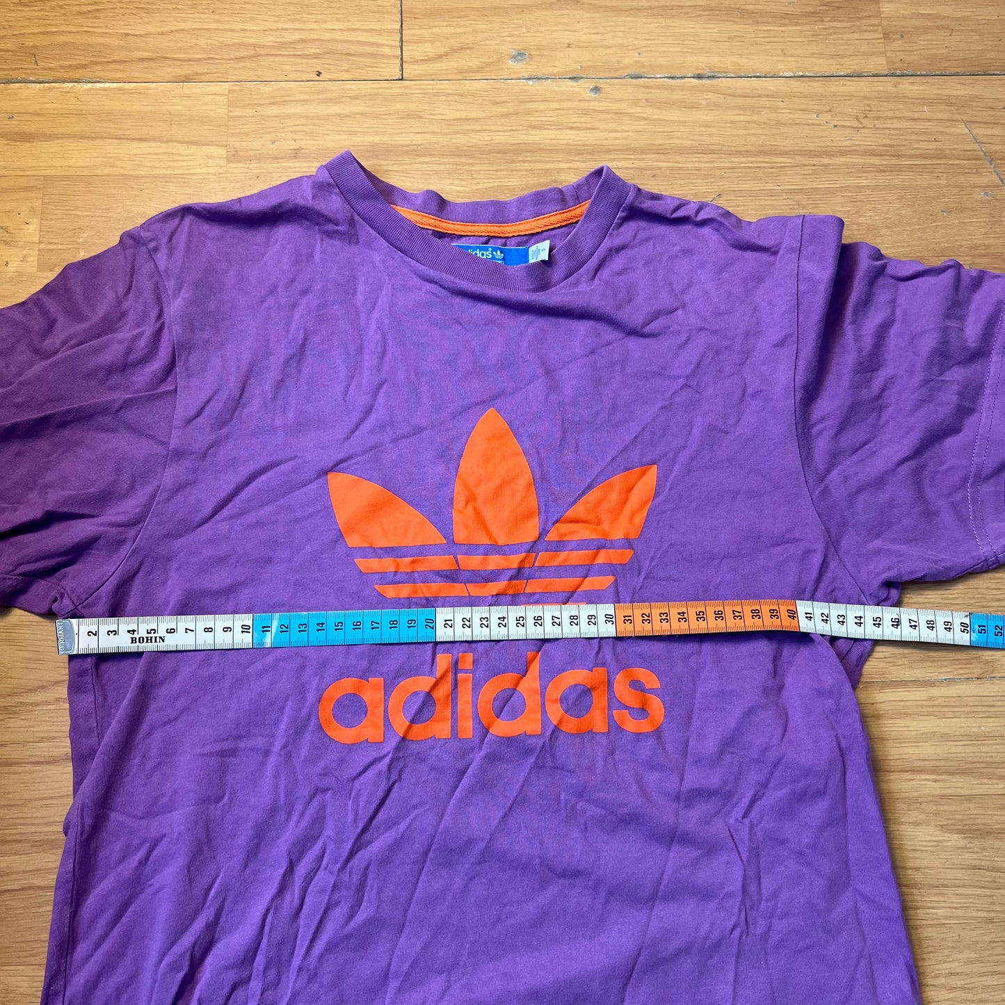 T-shirt violet et orange - Adidas - Taille S