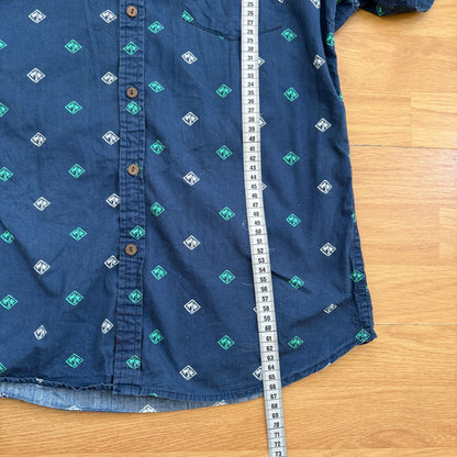 Chemise à manches courtes bleue à motif palmiers - Cactus - Taille S