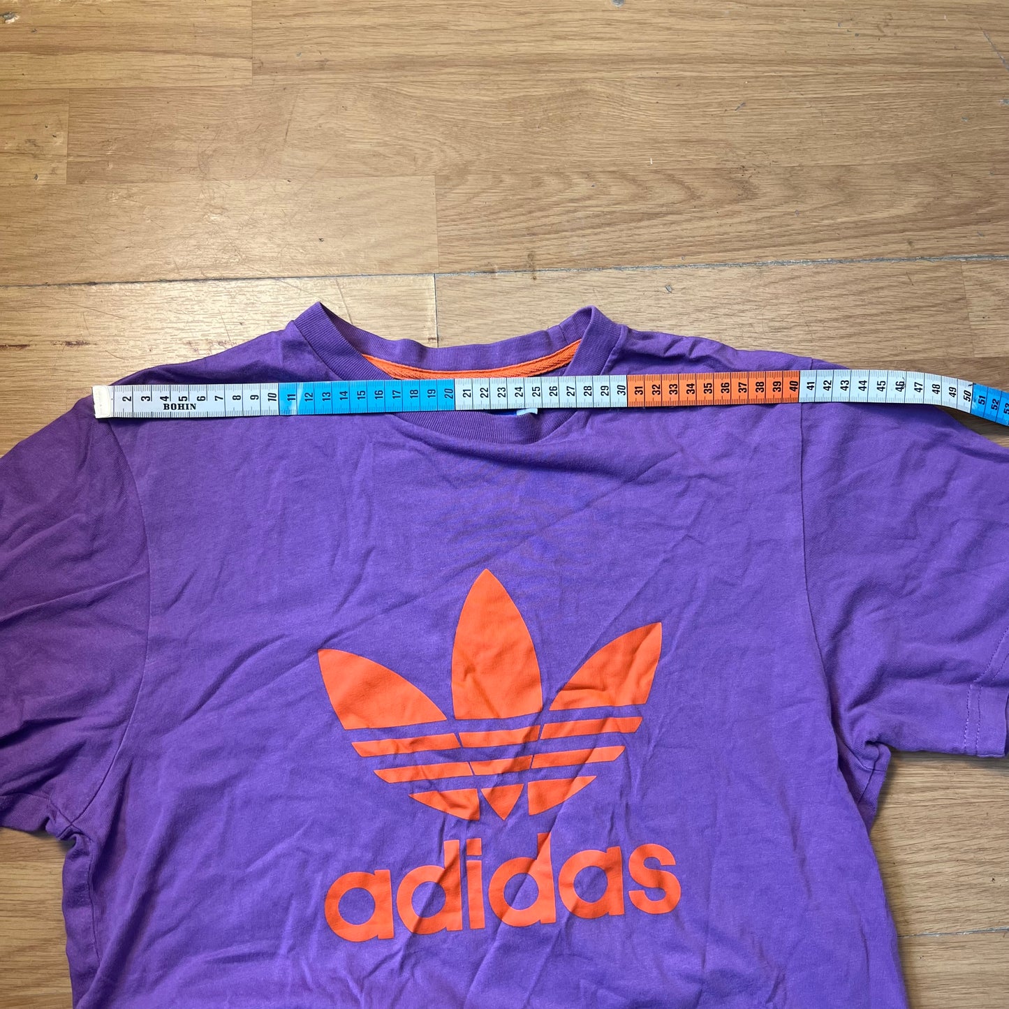 T-shirt violet et orange - Adidas - Taille S