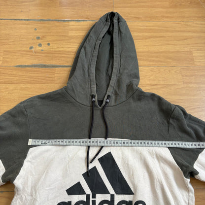 Hoodie gris et blanc - Adidas - Taille S