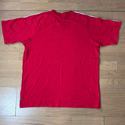 T-shirt Adidas – Taille L (coton, rouge)