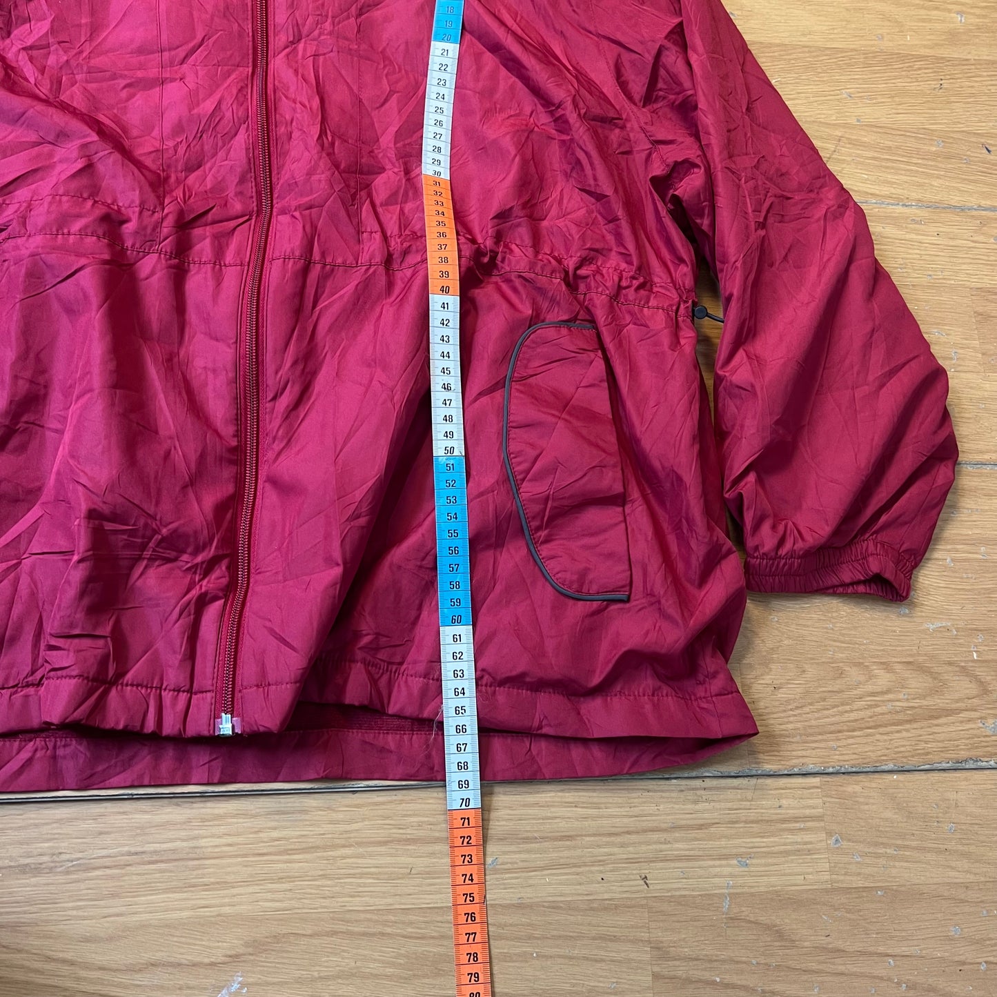 Veste coupe-vent rouge avec capuche - Dunlop Motorsport - Taille 4XL