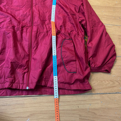 Veste coupe-vent rouge avec capuche - Dunlop Motorsport - Taille 4XL