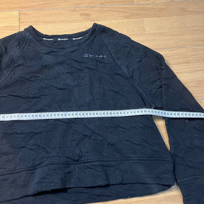 Sweat noir sans capuche - Champion - Taille M