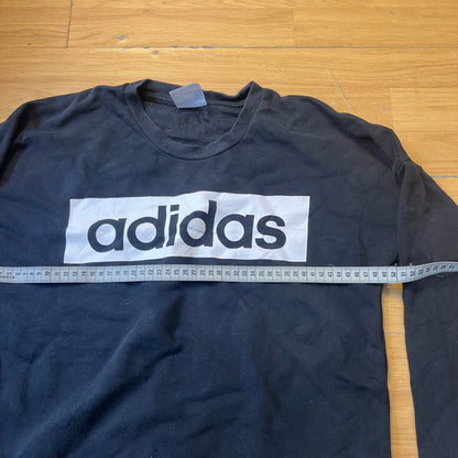 Sweat noir sans capuche - Adidas - Taille S