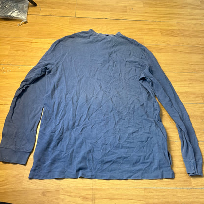 Polo manches longues bleu - Ralph Lauren - Taille XL