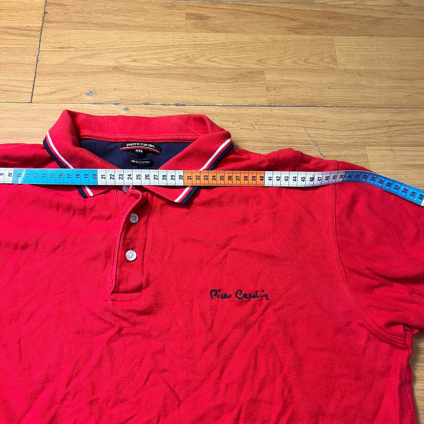 Polo rouge - Pierre Cardin - Taille XXL