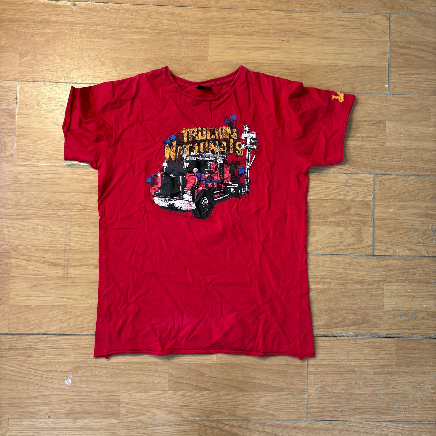 T-shirt rouge imprimé camion - Lee - Taille XL
