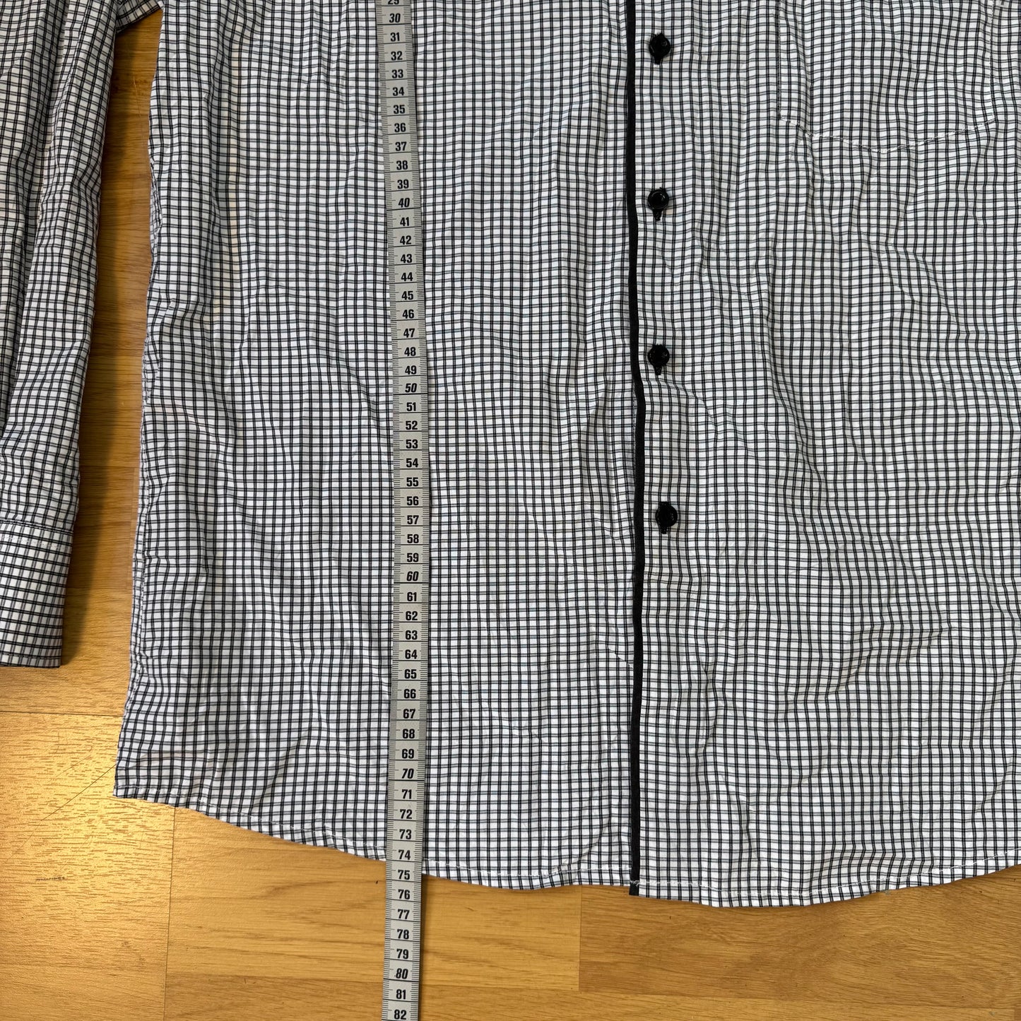 Chemise à carreaux noir & blanc Polo Taille 43