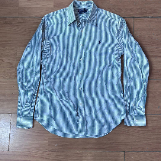 Chemise Polo Ralph Lauren – Taille 39 (Slim Fit, vert/blanc)