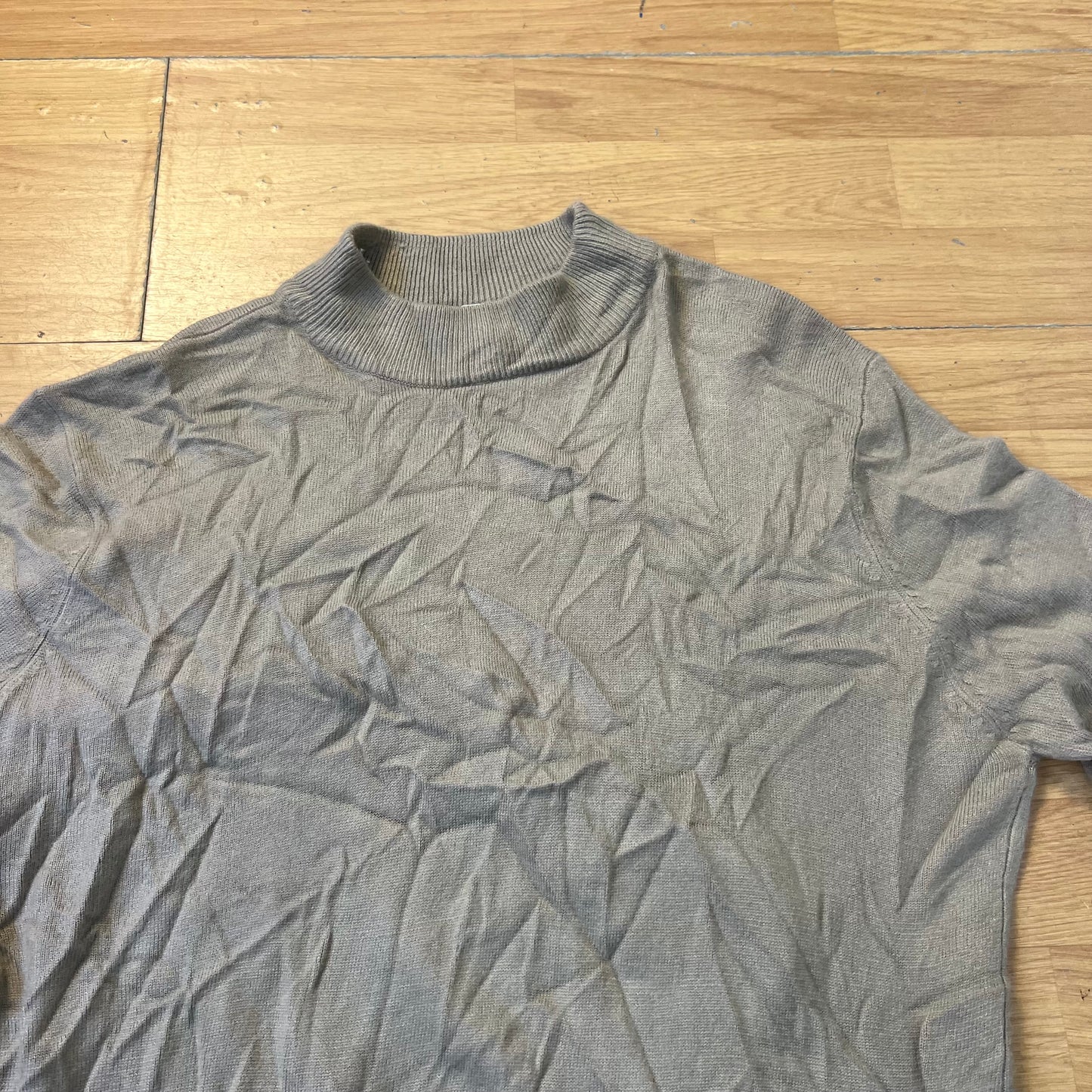 Pull col roulé marron clair - M.J. Carroll - Taille XL