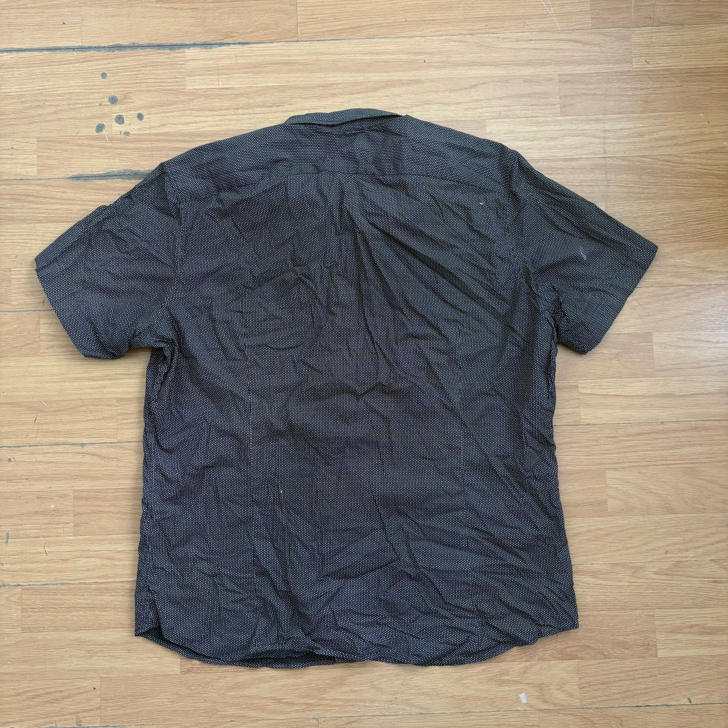 Chemise manches courtes noire et blanche - Banana Republic - Taille XL