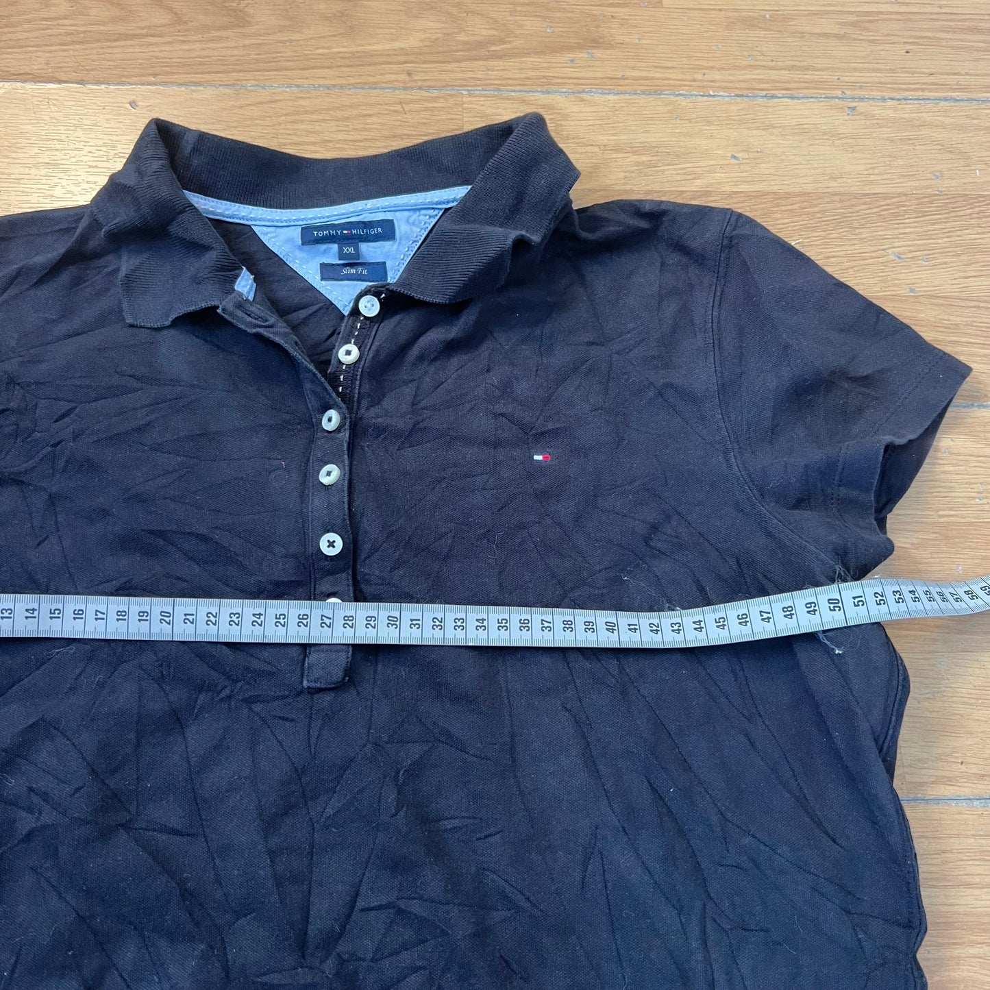 Polo noir femme - Tommy Hilfiger - Taille XXL