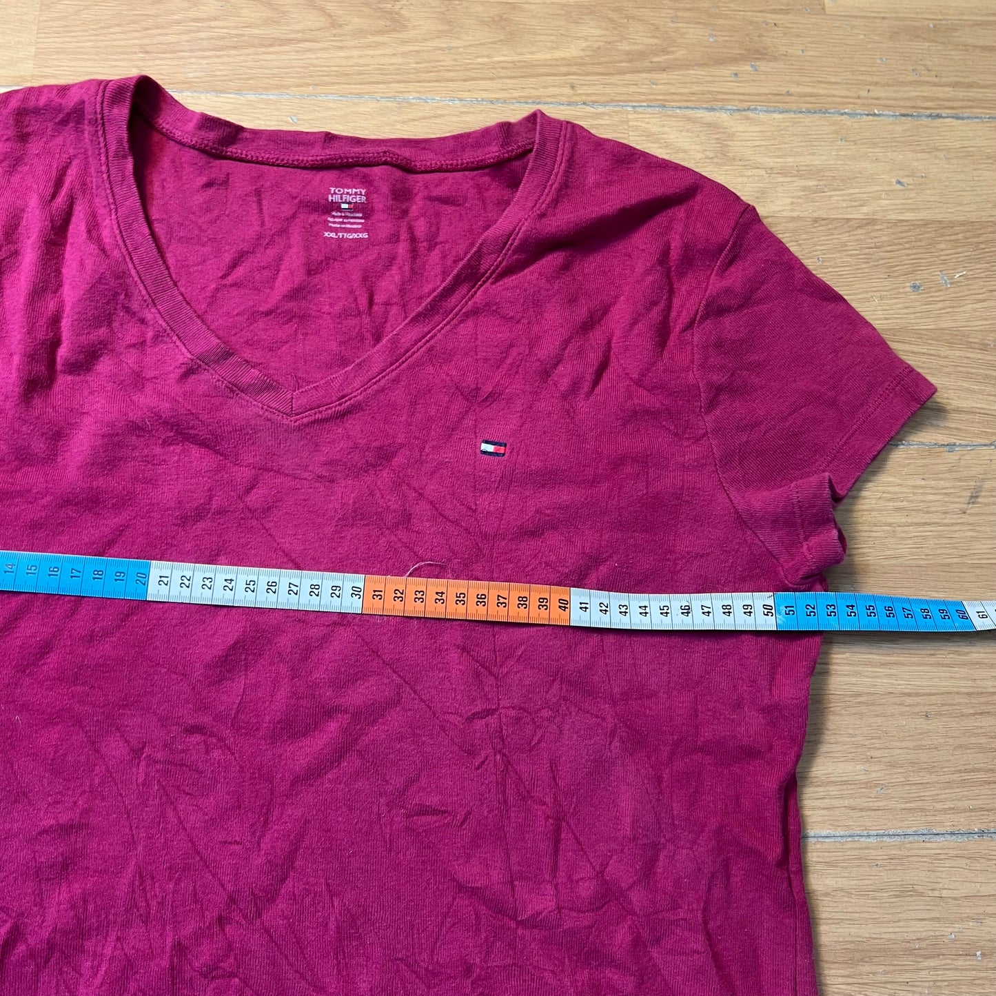 T-shirt rose foncé - Tommy Hilfiger (femme) - Taille XXL
