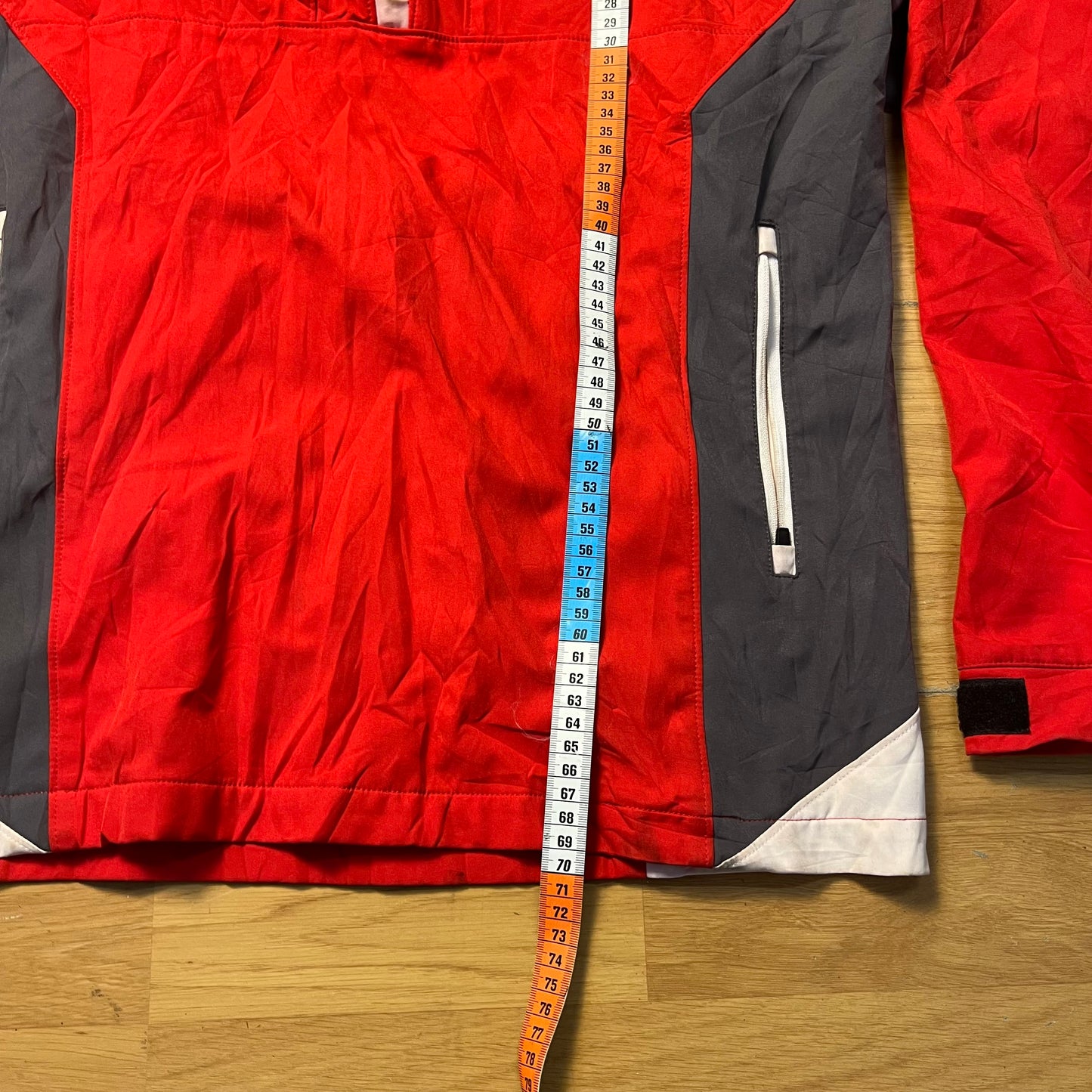 Veste à demi-zip rouge et gris - Taille L