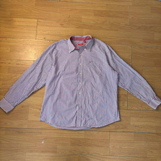 Chemise à carreaux rouge bleu blanc - Taille XL