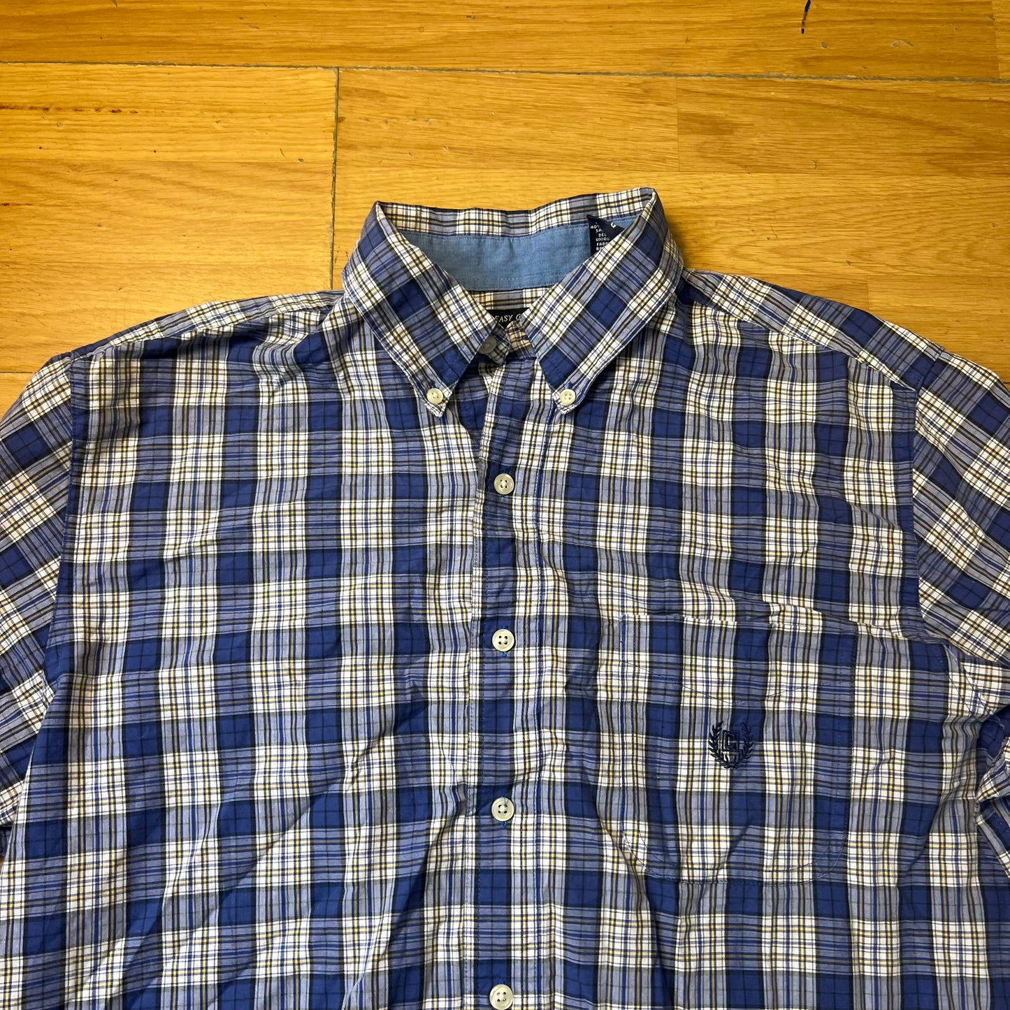 Chemise à carreaux bleu - Chaps - Taille L