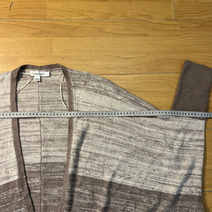 Pull cardigan beige et marron - Calvin Klein - Taille M