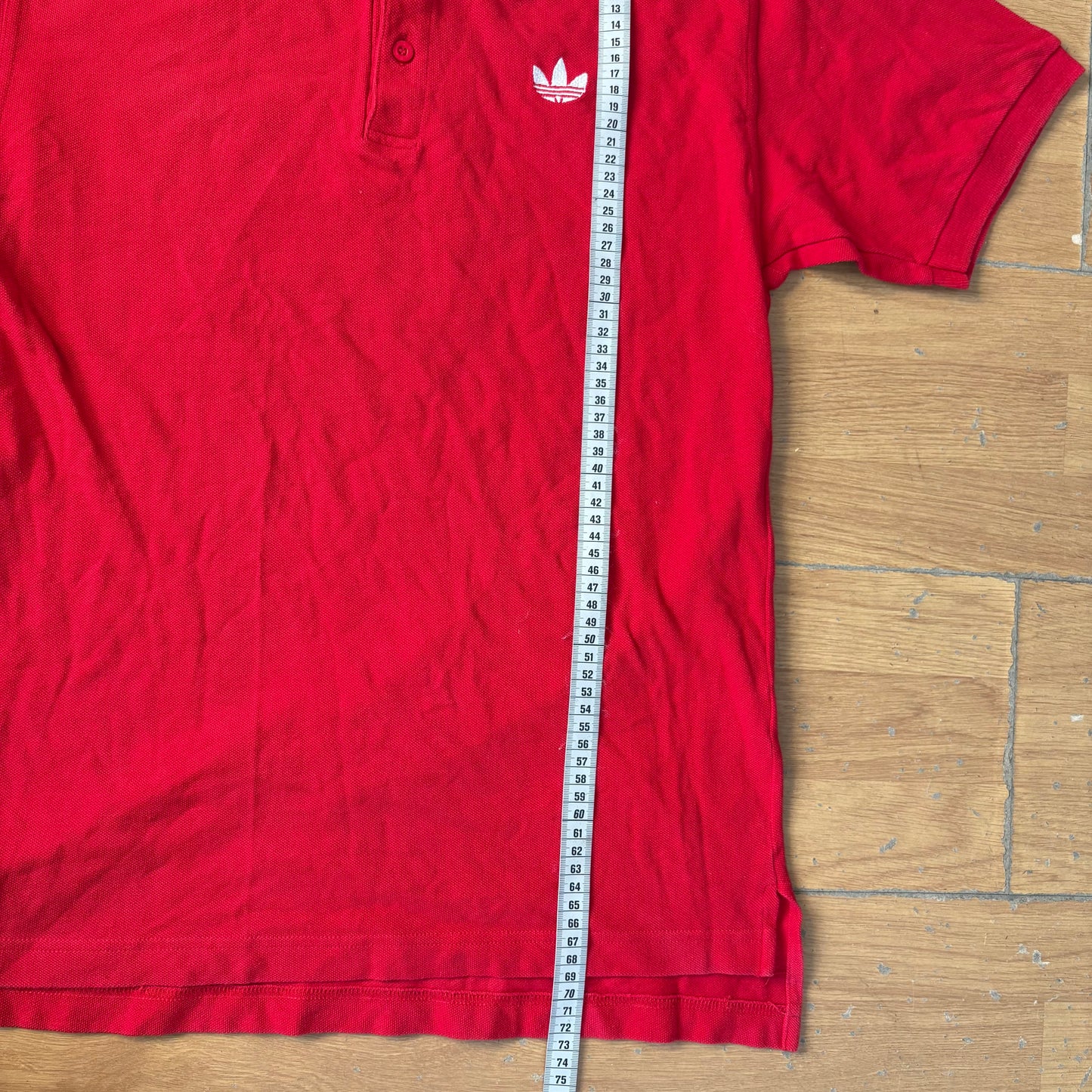 Polo rouge - Adidas - Taille S