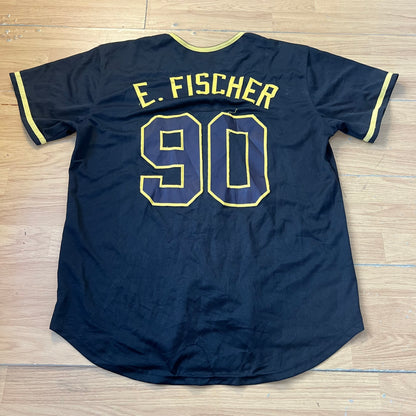 T-shirt baseball noir et or - Point Place - Taille L