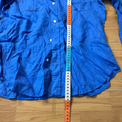 Chemise en lin bleu - Ralph Lauren Sport - Taille 12