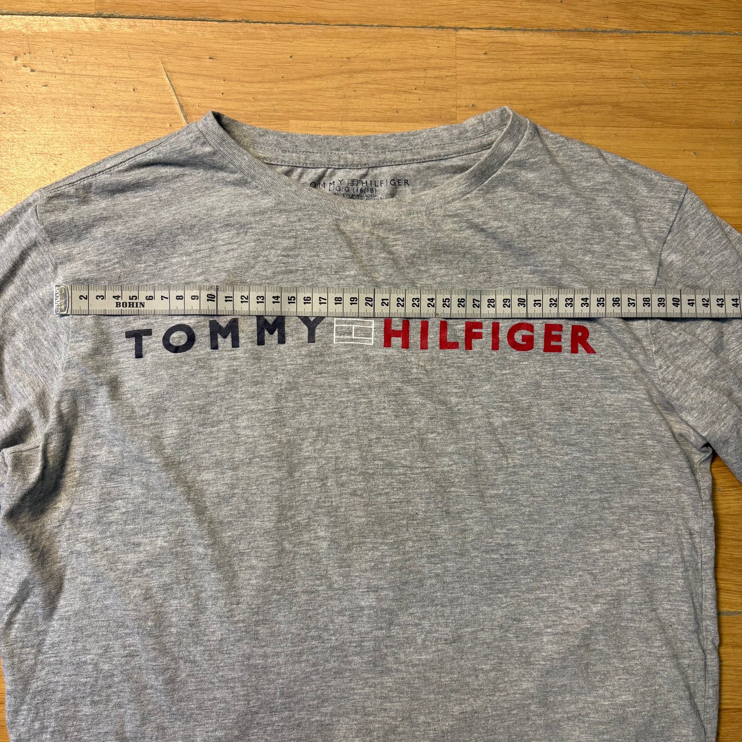 Top manches longues gris Tommy Hilfiger – Taille L