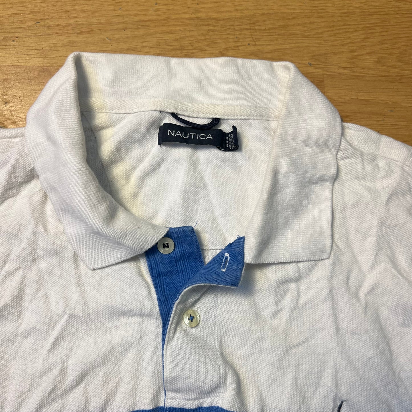 Polo bleu et blanc - Nautica - Taille XL