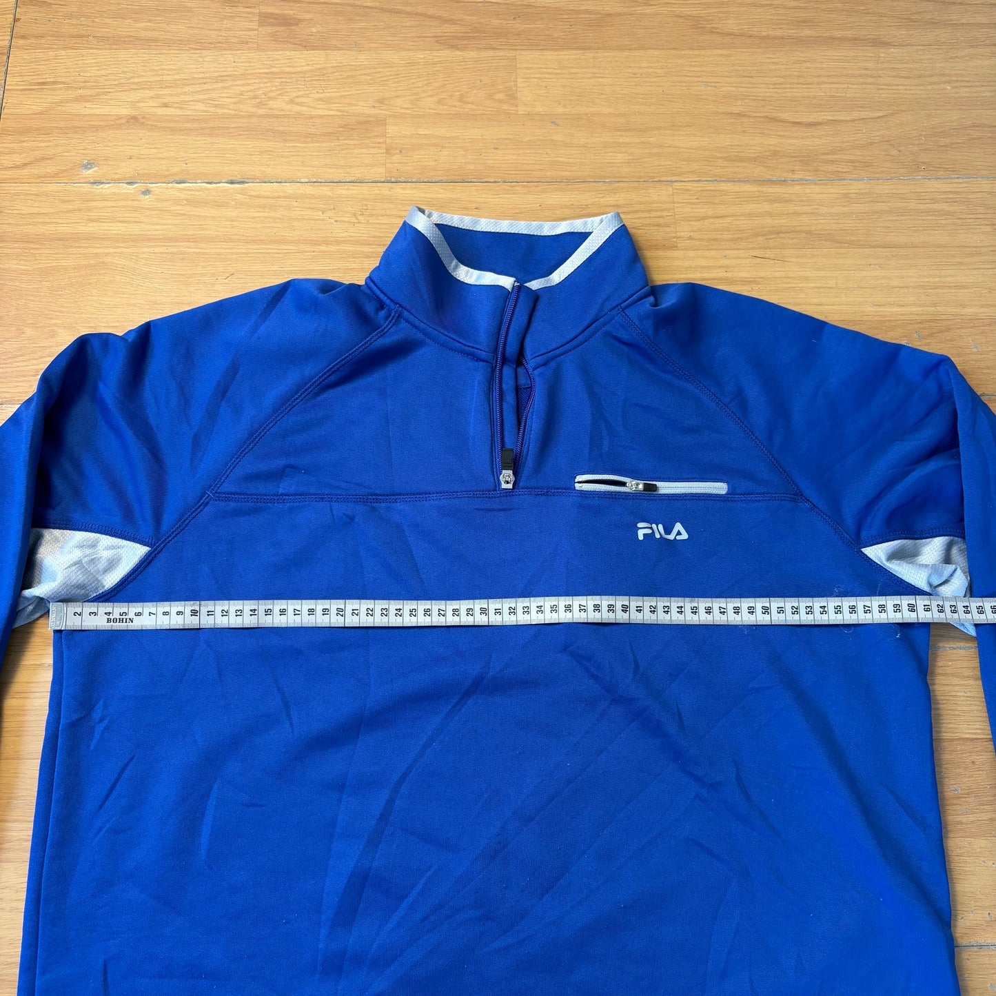 Sweat quarter-zip training bleu - Fila - Taille L