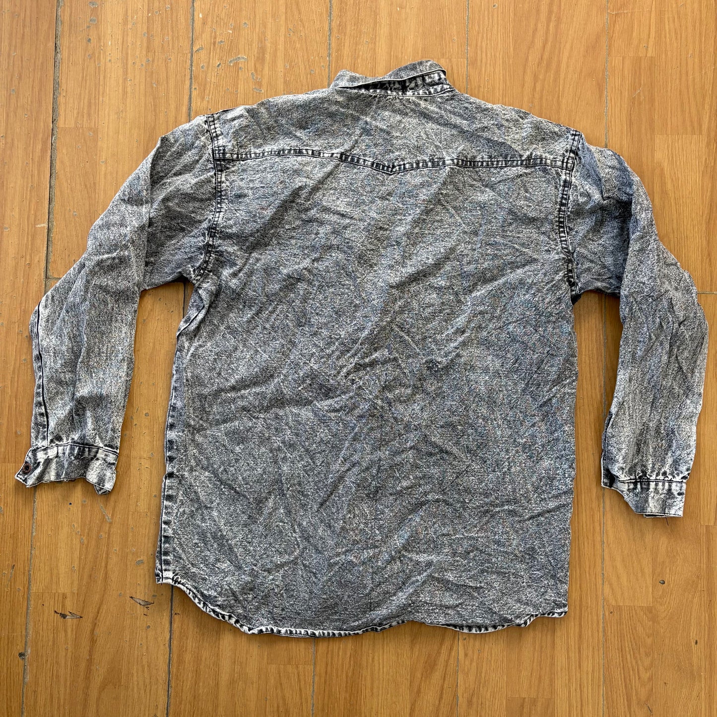 Chemise grise en jean - Lavish - Taille L