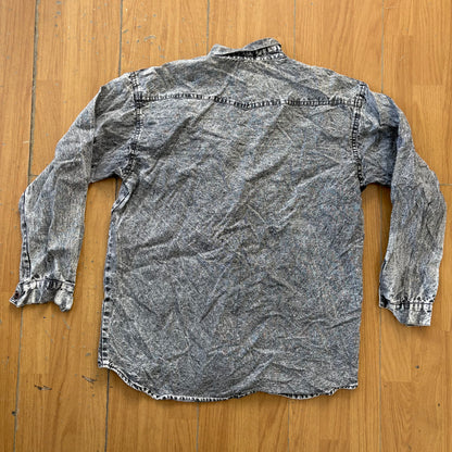 Chemise grise en jean - Lavish - Taille L