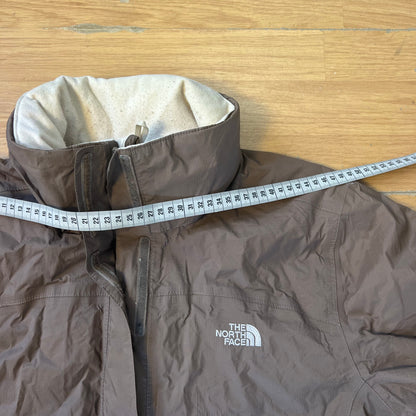 Parka marron et crème - The North Face - Taille L (coupe femme)