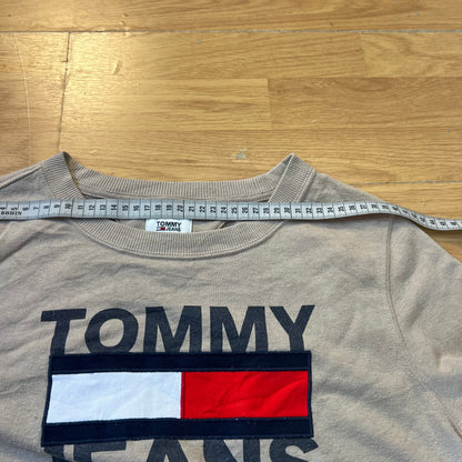 Sweat marron clair - Tommy Hilfiger - Taille S